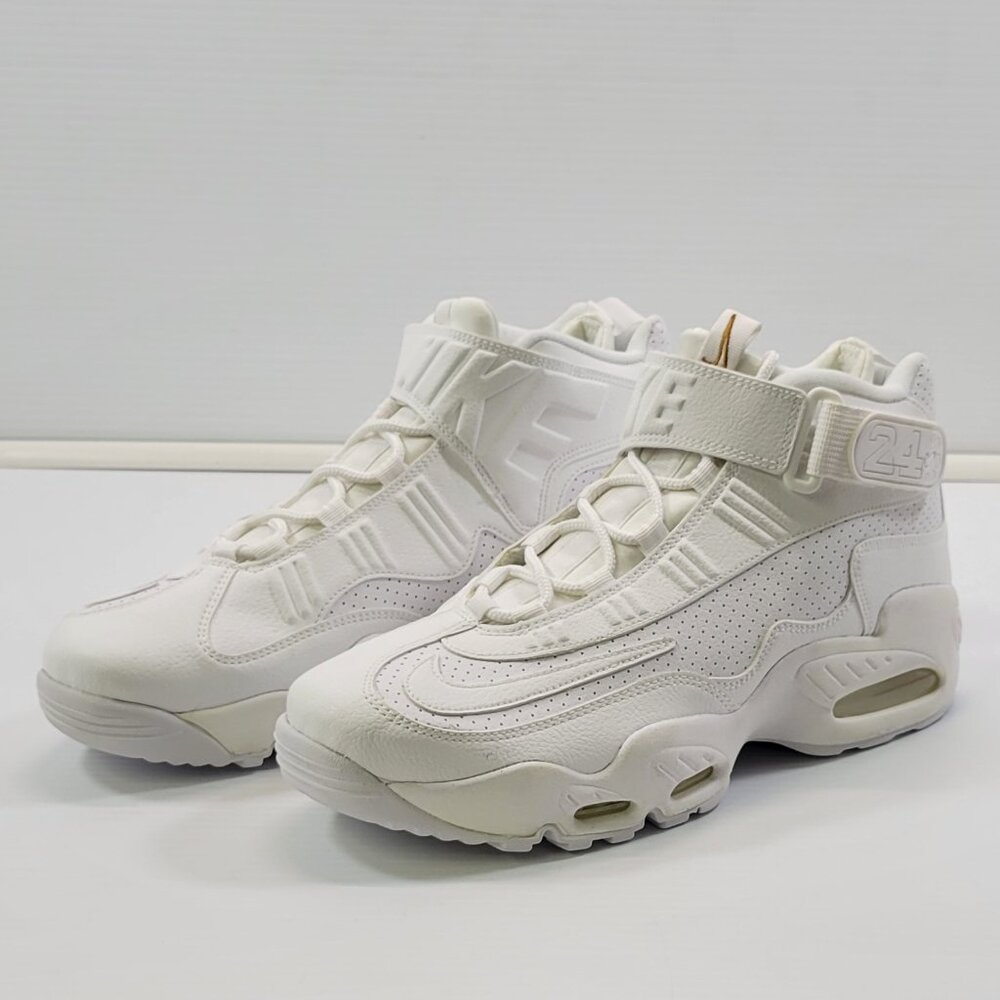 *D) Nike Air Griffey Max 1 Retro Inductkid Triple White 10.5 Men 354912-107